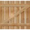 Ekena Millwork Spaced Board-n-Batten Shutters w/Z-Bar, Rough Sawn Western Red Cedar, 34 3/4W x 33H, PR RBS06Z35X033RWR - alternate 3